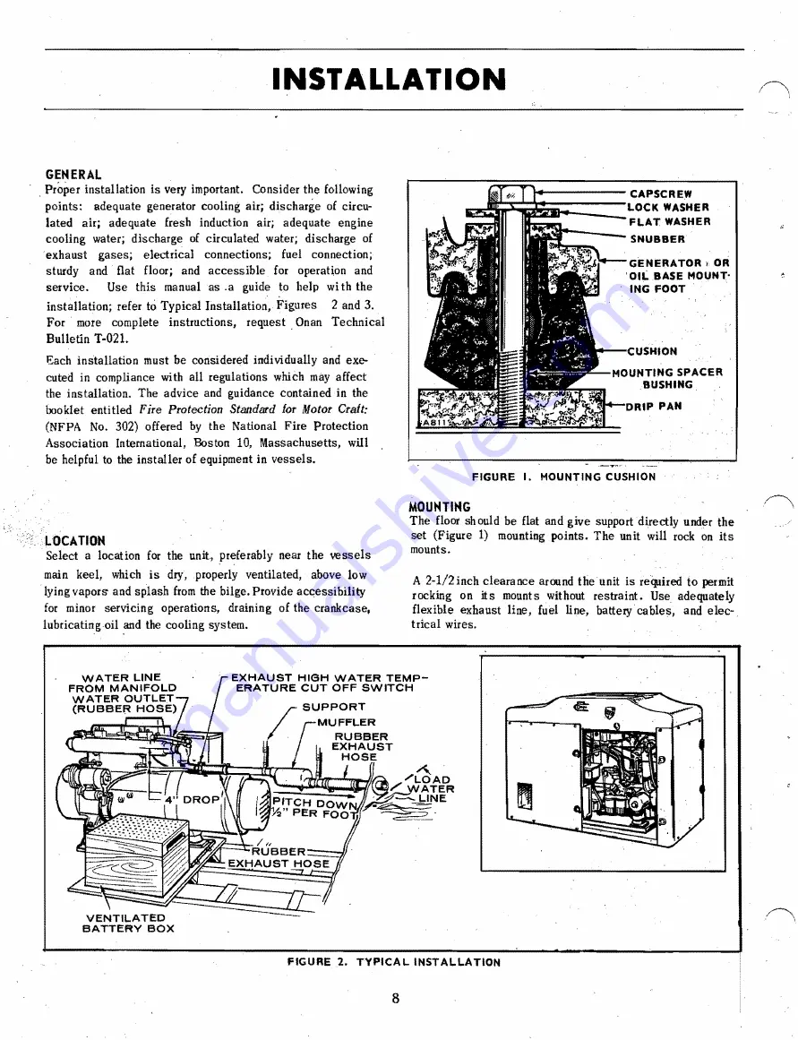 Onan MDJF Series Operator'S Manual And Parts Catalog Download Page 10