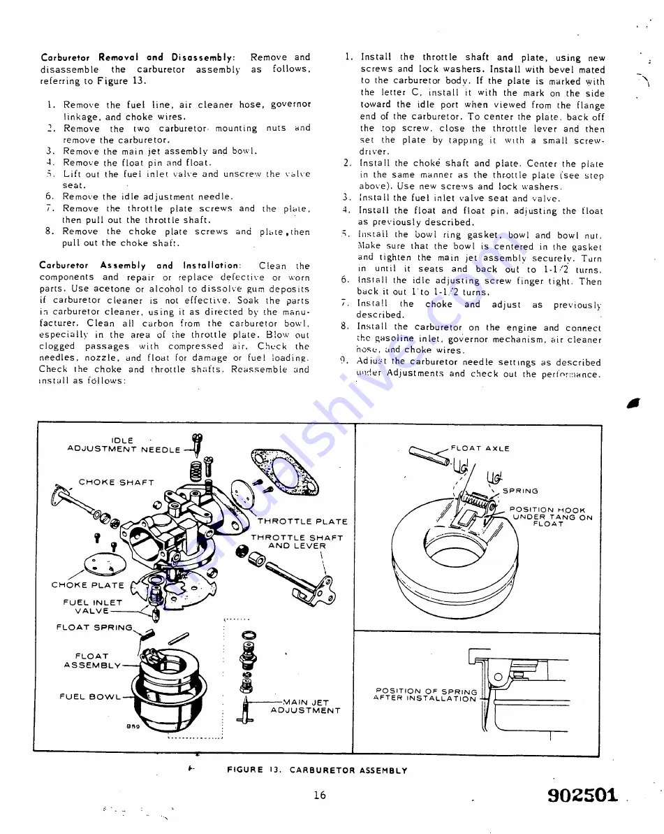 Onan NHC Series Operator'S/Service Manual And Parts Catalog Download Page 224