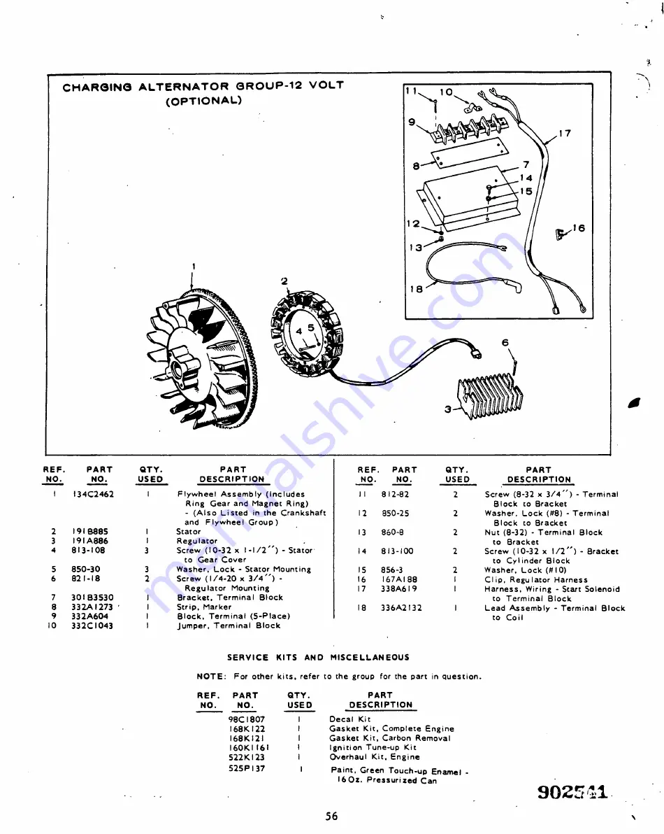 Onan NHC Series Operator'S/Service Manual And Parts Catalog Download Page 264