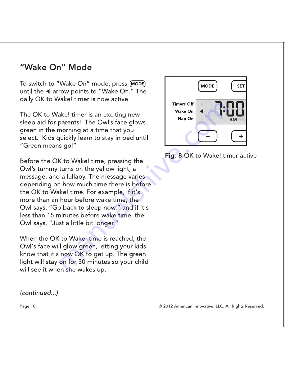 Onaroo OWL101-US Instructions For Use Manual Download Page 10