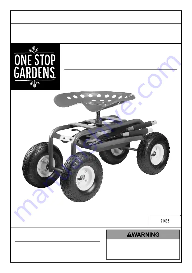 One Stop Gardens 91495 Owner'S Manual & Safety Instructions Download Page 1