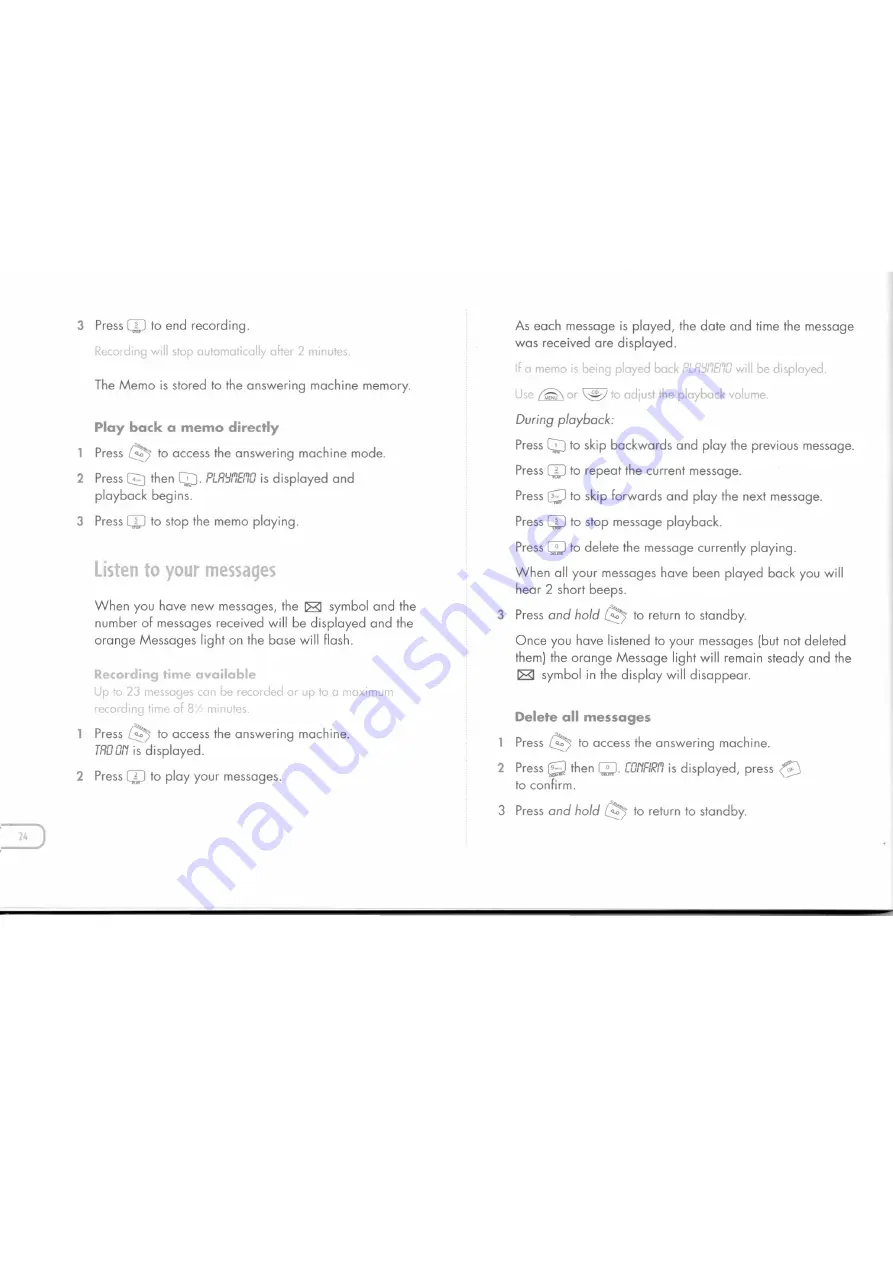 ONE.TEL Magma 110 User Manual Download Page 25