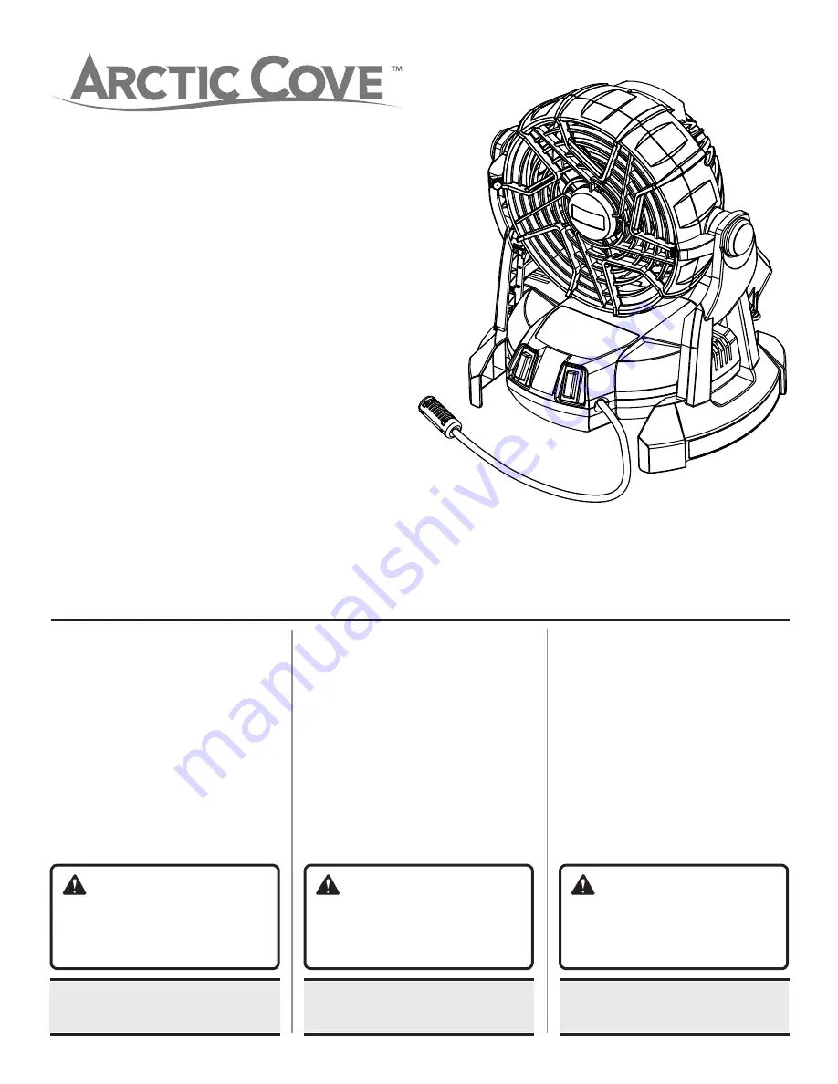 One World Technologies Arctic Cove MBF0181 Operator'S Manual Download Page 1