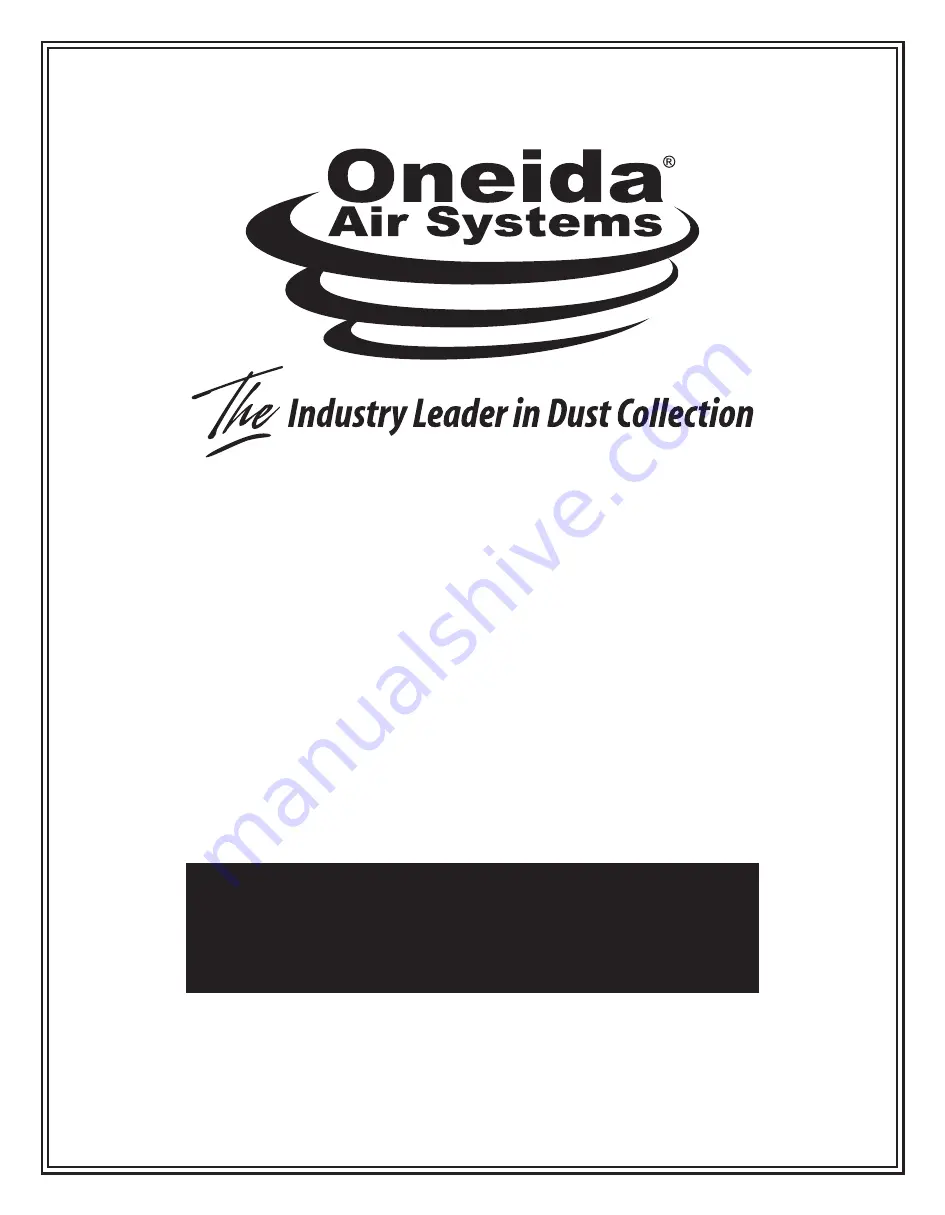 Oneida Air Systems SMS300021A Instruction Sheet Download Page 8