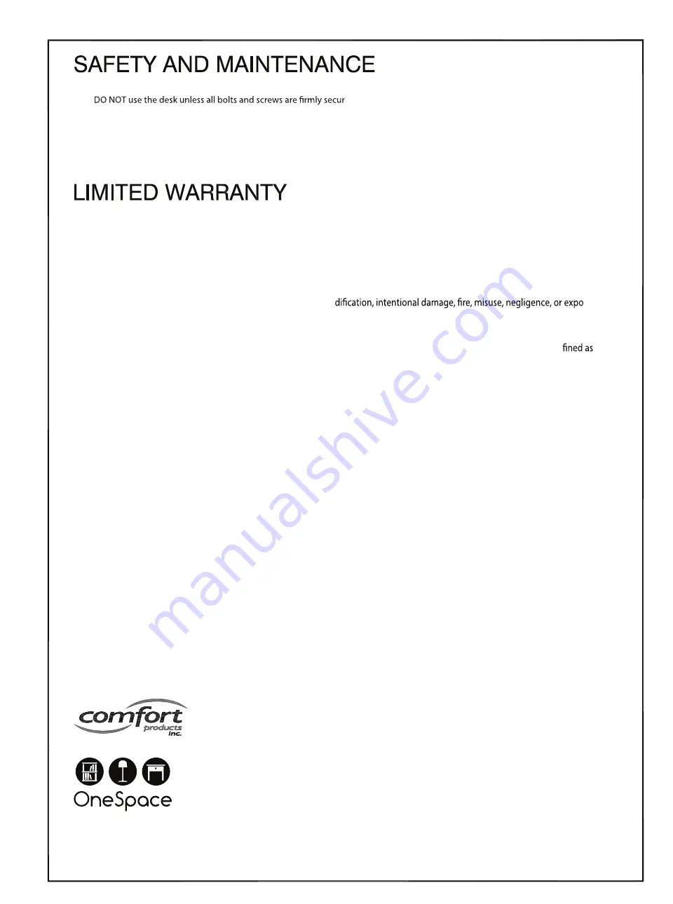 Onespace 50-41201 Assembly Instructions Manual Download Page 10