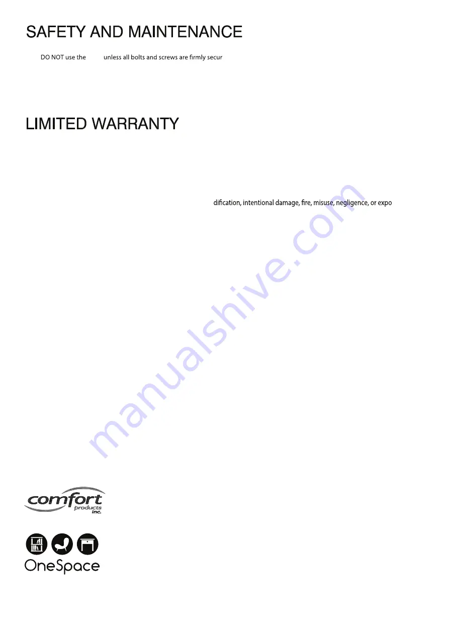 Onespace 50-JN173SHLFCO Assembly Instructions Manual Download Page 8