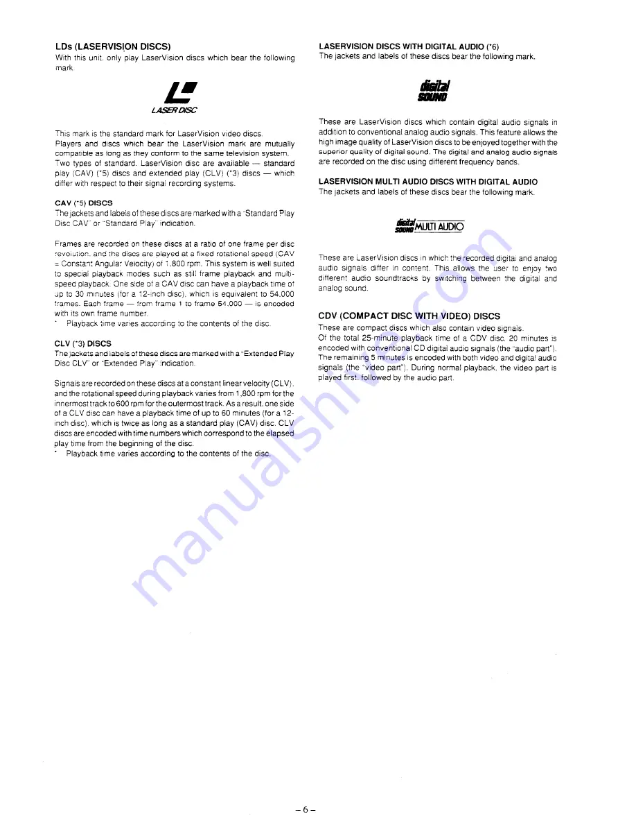 Onkyo DX-V801 Instruction Manual Download Page 7