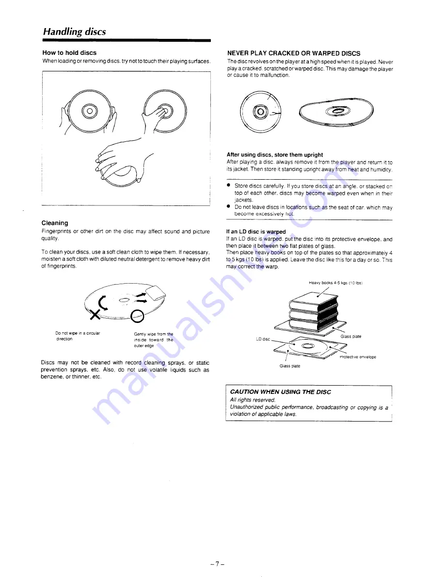 Onkyo DX-V801 Instruction Manual Download Page 8