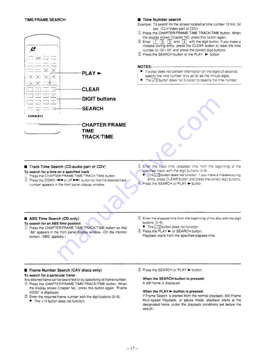 Onkyo DX-V801 Instruction Manual Download Page 18