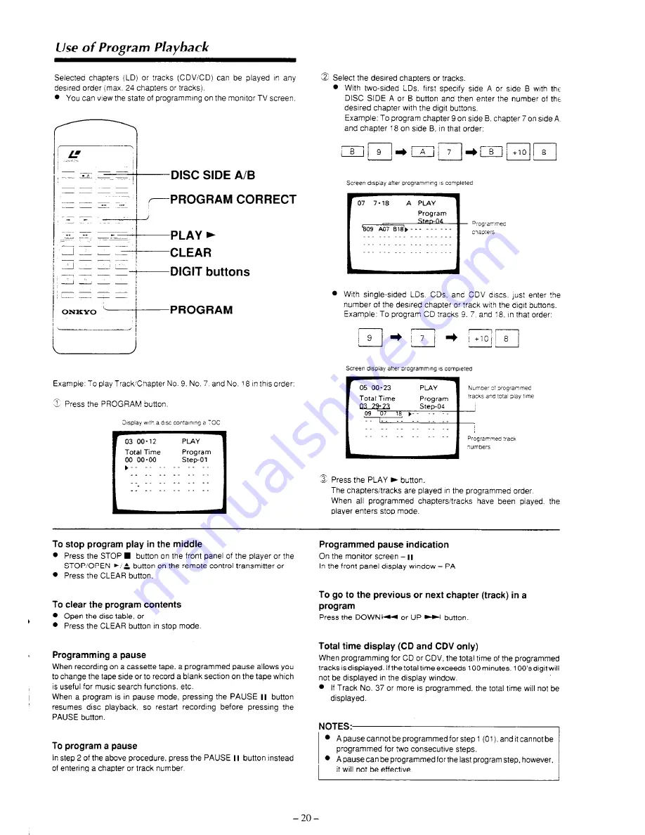 Onkyo DX-V801 Instruction Manual Download Page 21