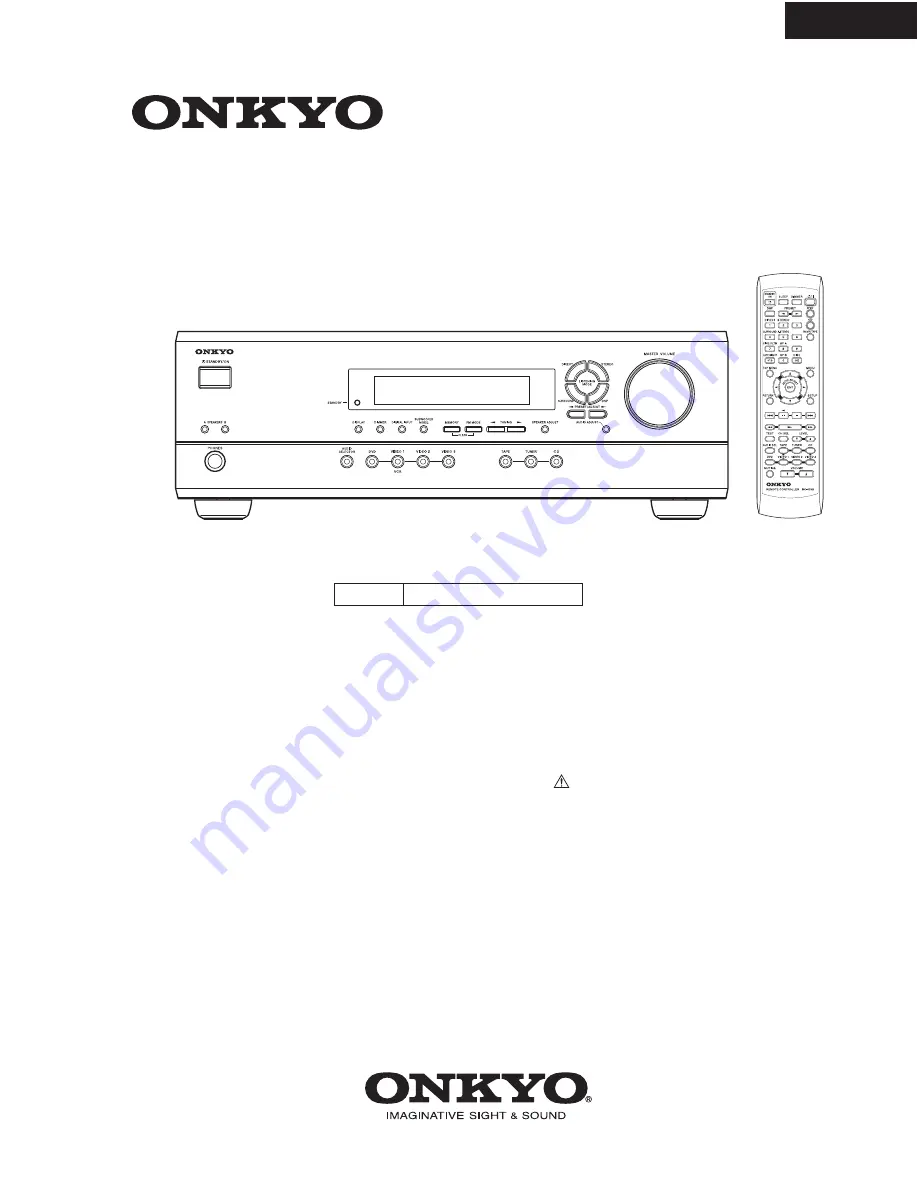 Onkyo HT-R320 Service Manual Download Page 1