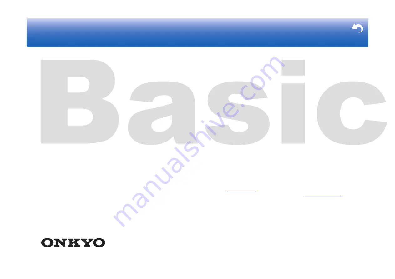 Onkyo HT-R695 Basic Manual Download Page 1