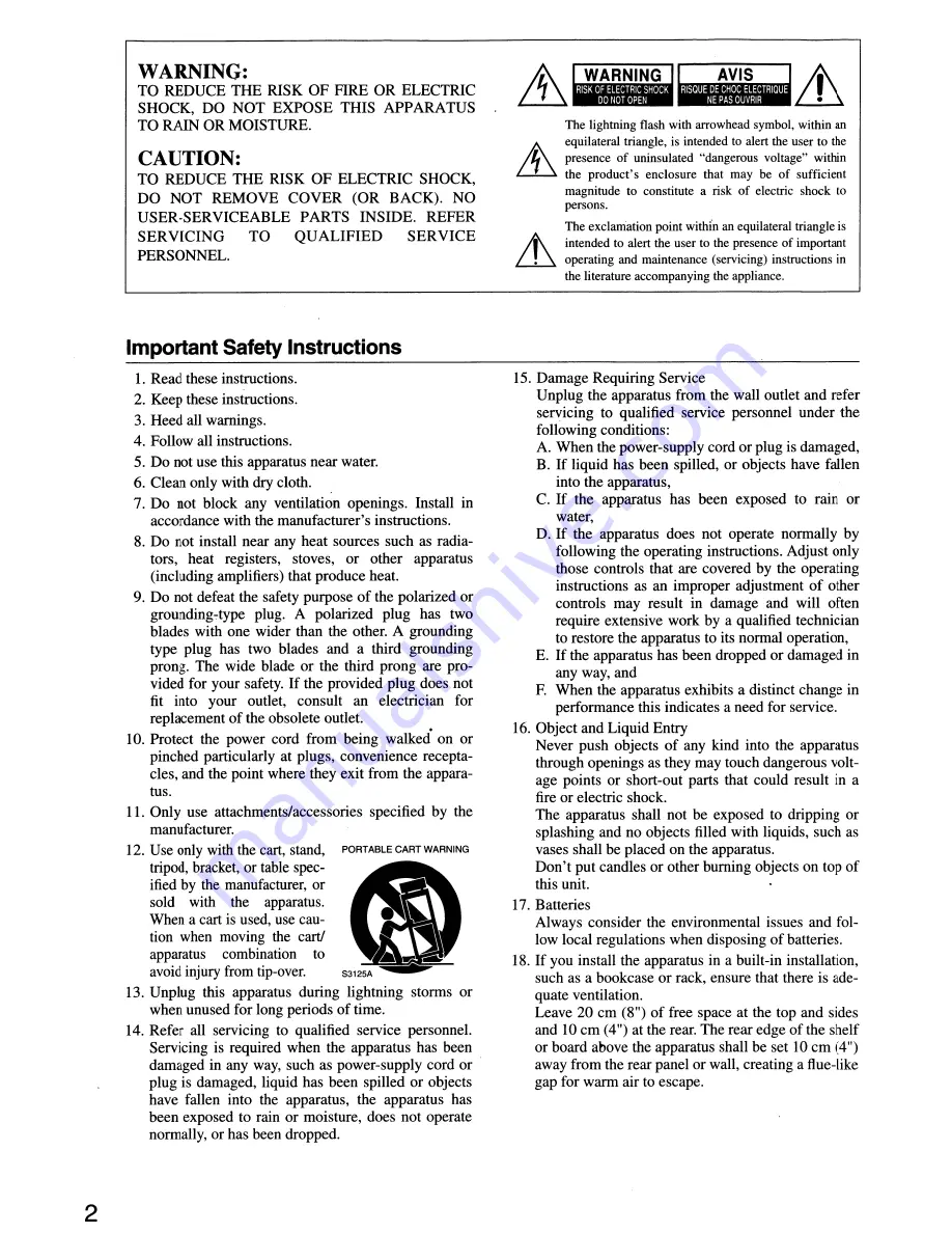 Onkyo HTP-360 Instruction Manual Download Page 2