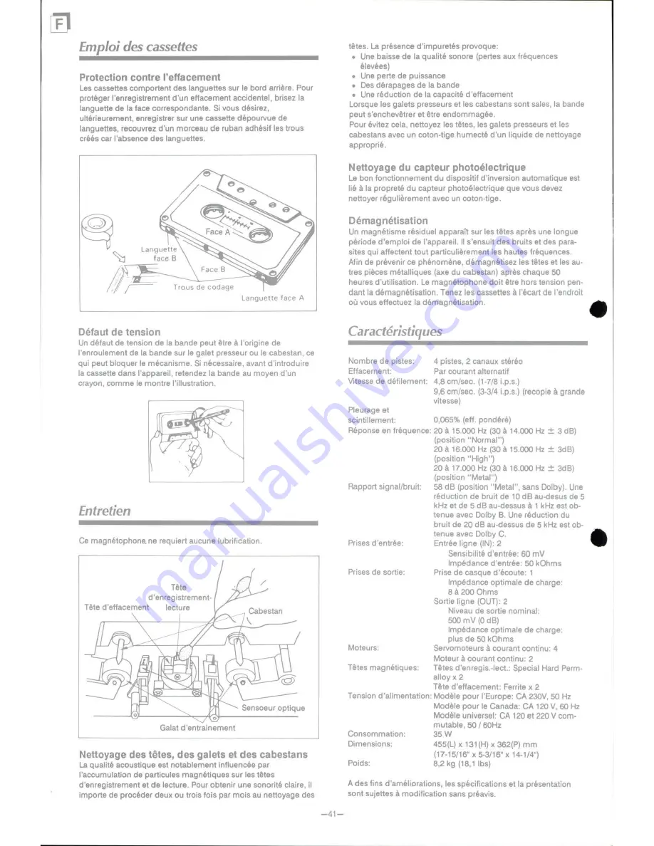 Onkyo TA-RW909 Instruction Manual Download Page 42