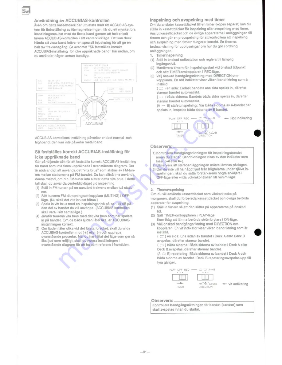 Onkyo TA-RW909 Instruction Manual Download Page 82