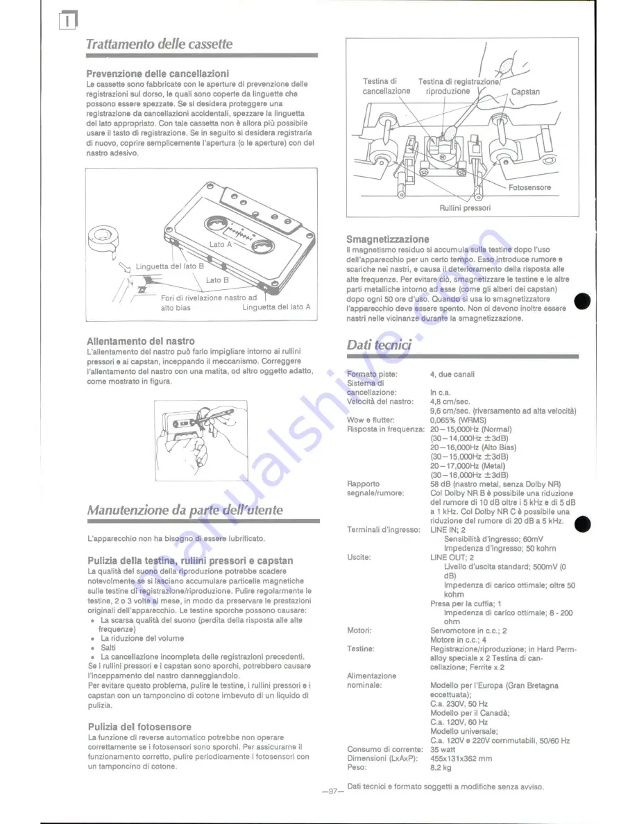 Onkyo TA-RW909 Instruction Manual Download Page 98