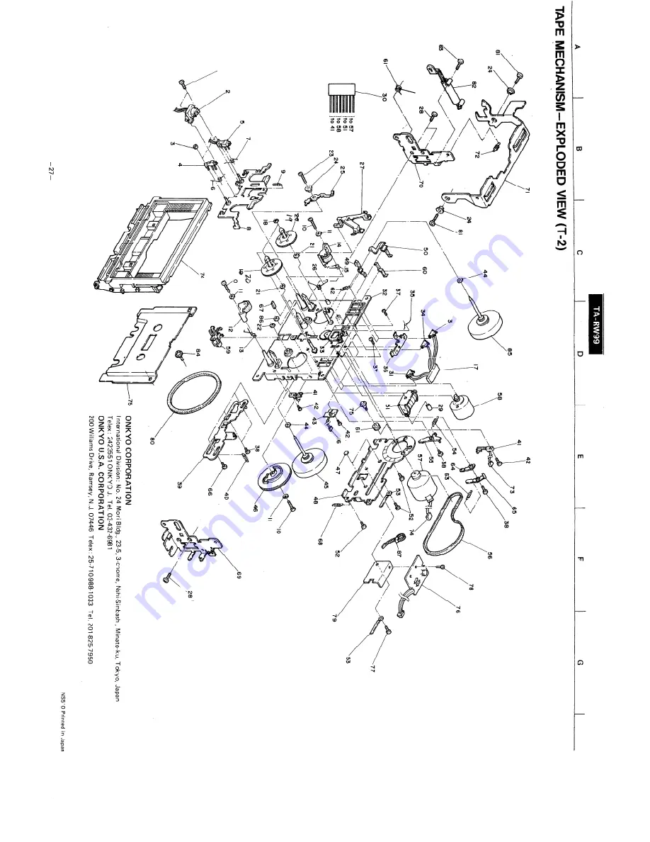 Onkyo TA-RW99 Service Manual Download Page 17