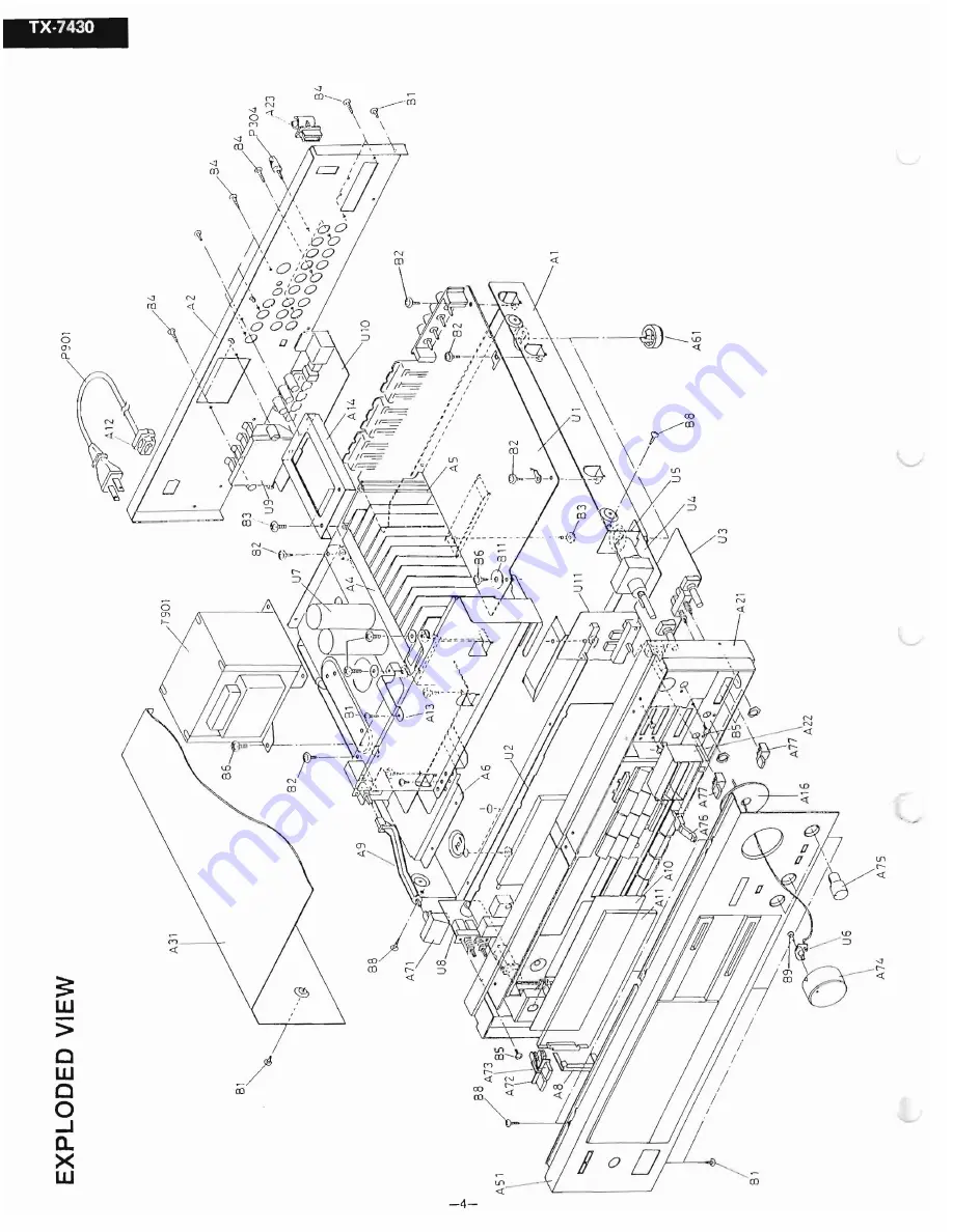 Onkyo TX-7430 Service Manual Download Page 4