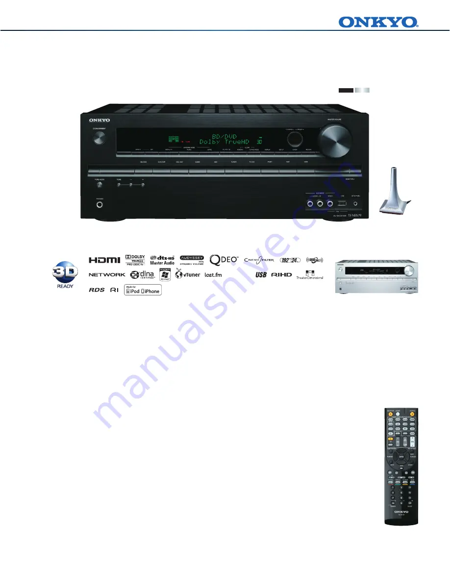 Onkyo TX-NR579 Quick Manual Download Page 1