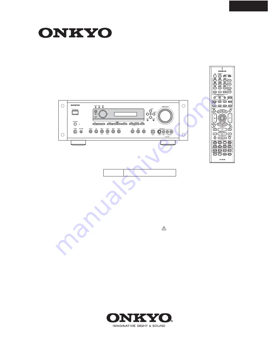 Onkyo TX-SR55 Service Manual Download Page 1