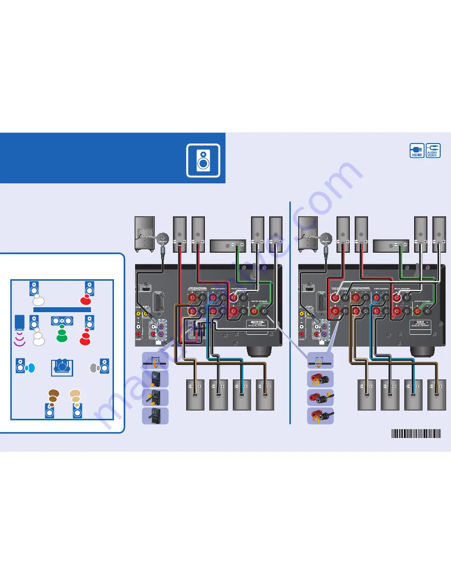 Onkyo TX-SR607 Quick Setup Download Page 1