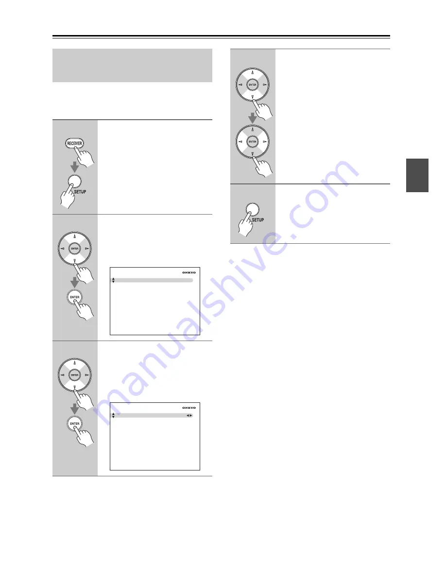 Onkyo TX-SR806 AV Reciever (French) Manuel D'Instructions Download Page 167