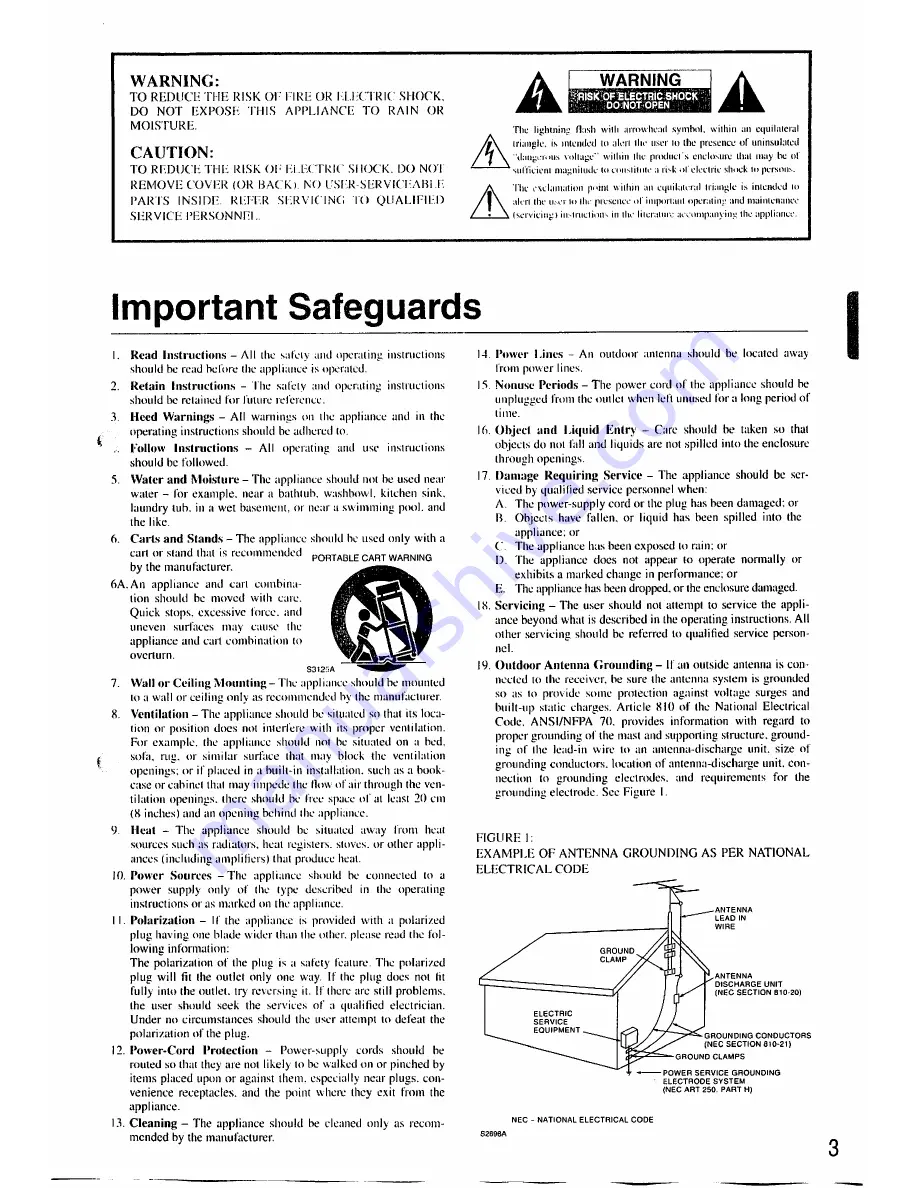 Onkyo TX-SV545 Instruction Manual Download Page 3