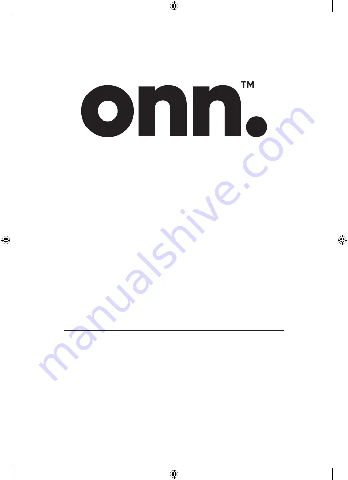 Onn 100008403 Product Manual Download Page 1