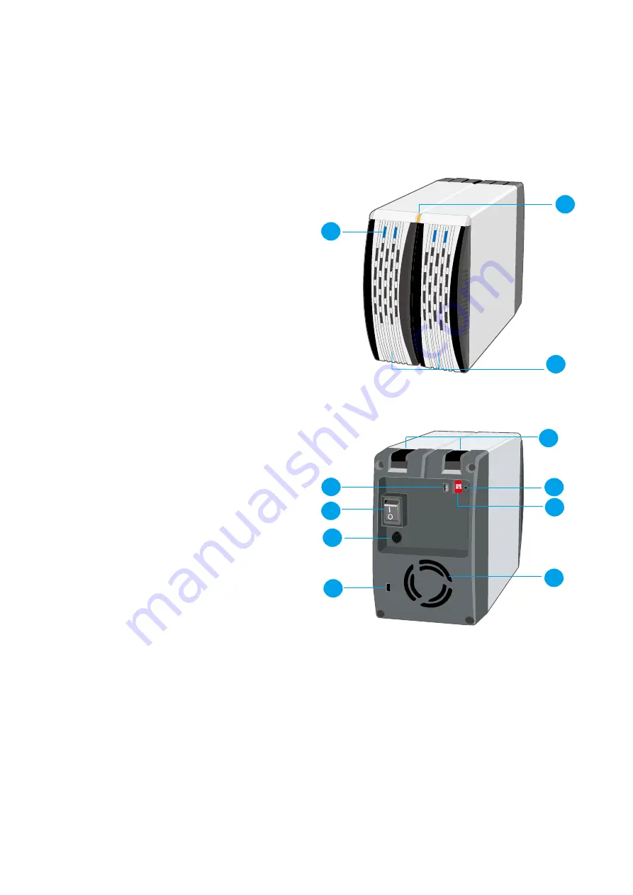 Onnto USB 2.0 /FIREWIRE 800 2-Bay RAID System User Manual Download Page 8