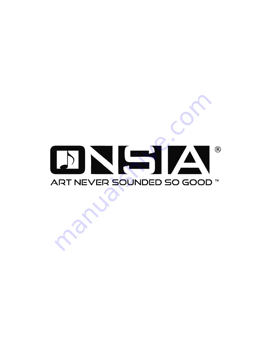 ONSIA Sound Art Series Installation Manual & Operating Instructions Download Page 12