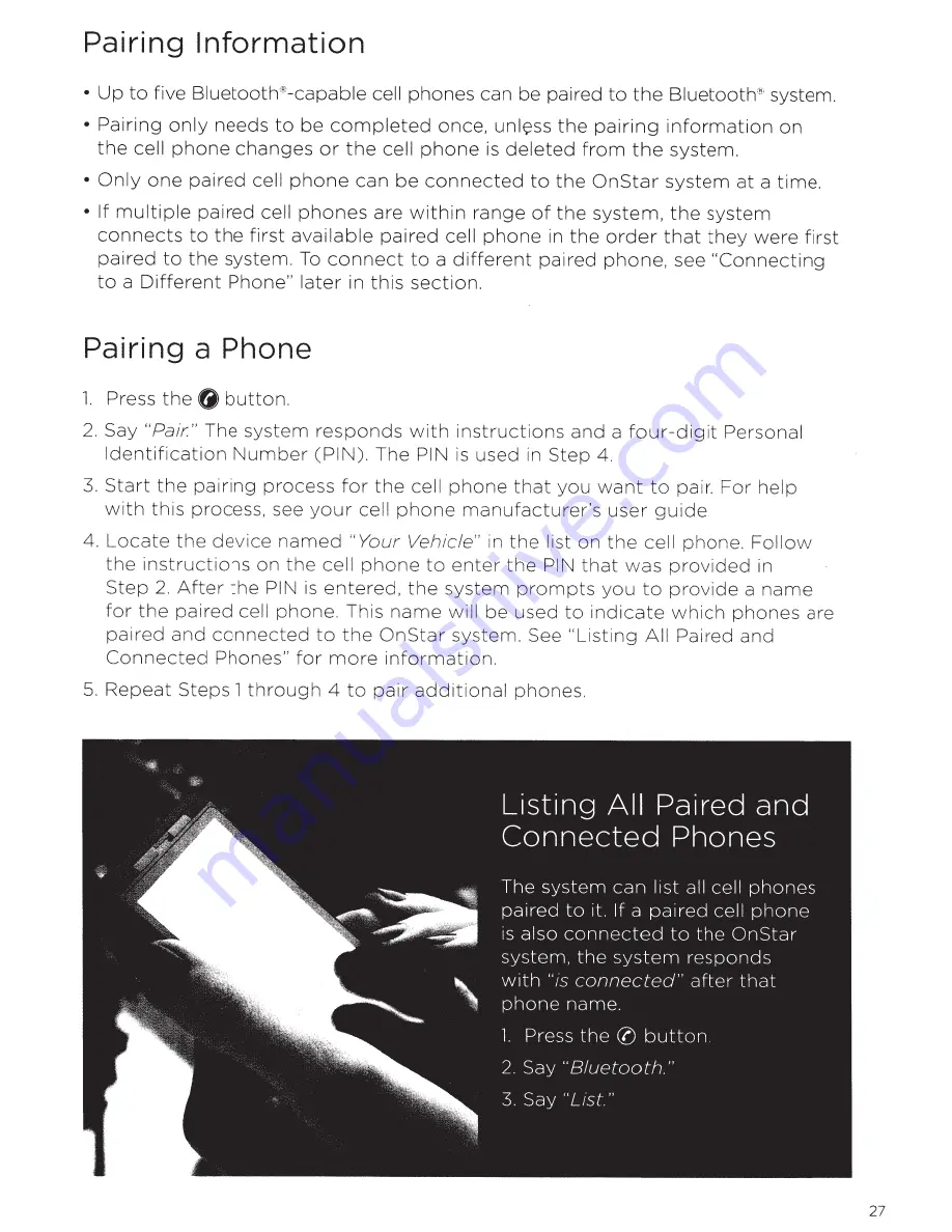 OnStar LiveOn FMV Quick Reference Card Download Page 33