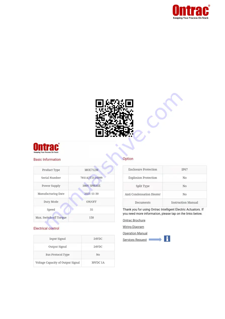 ontrac Multitrac MME Series Operation Instructions Manual Download Page 39