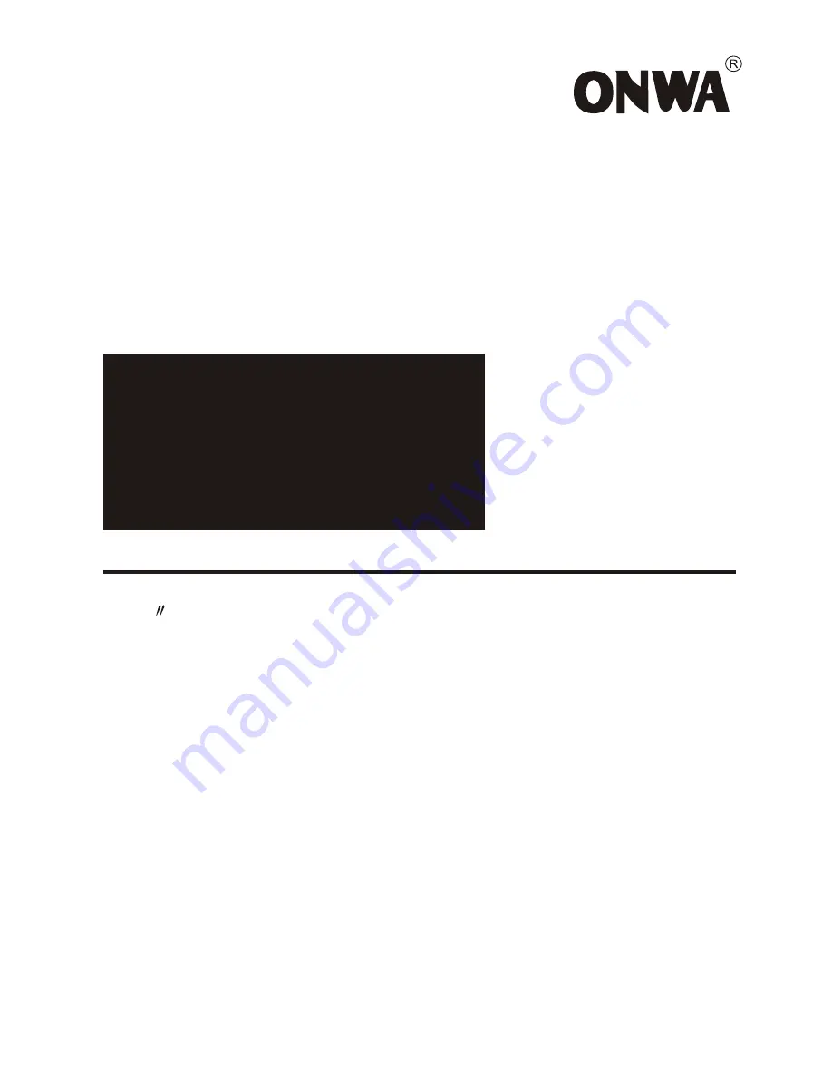 Onwa KR-1338 Service Manual Download Page 1