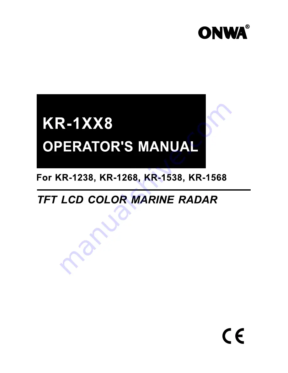 Onwa KR-1XX8 Скачать руководство пользователя страница 1