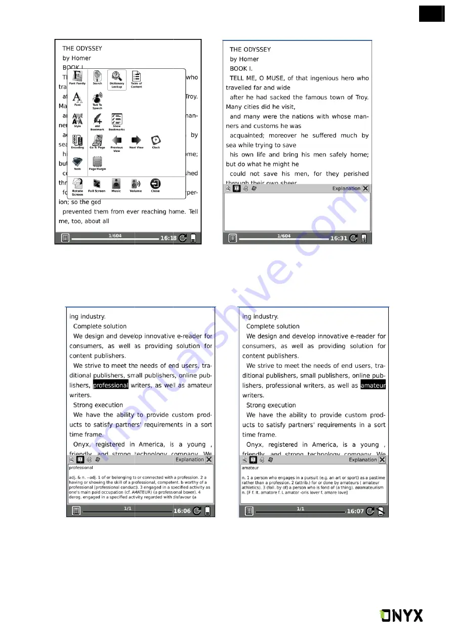 Onyx International BOOX i62A User Manual Download Page 16