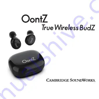 Oontz True Wireless BudZ Скачать руководство пользователя страница 1