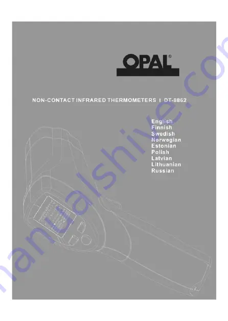 Opal DT-8862 Скачать руководство пользователя страница 1