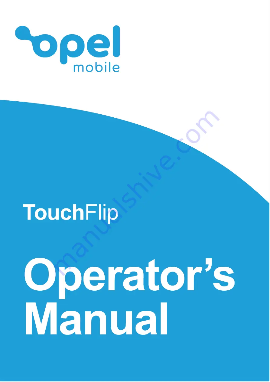 Opel mobile TouchFlip Operator'S Manual Download Page 1