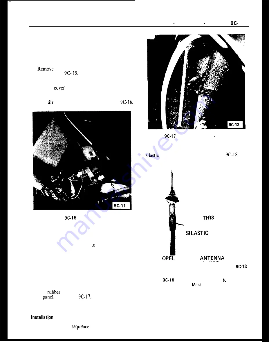 Opel 1900 1973 Service Manual Download Page 619