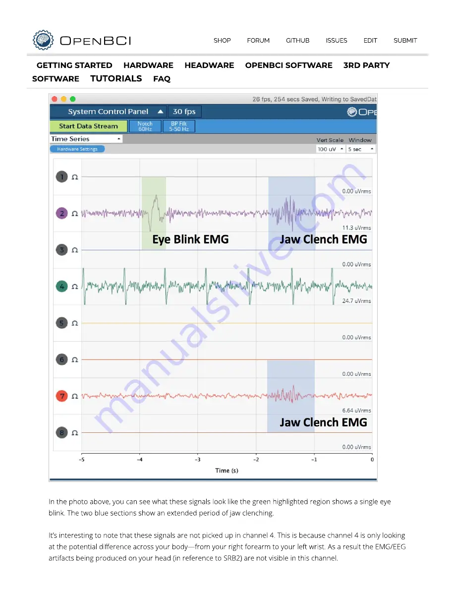 OpenBCI Cyton Getting Started Manual Download Page 29