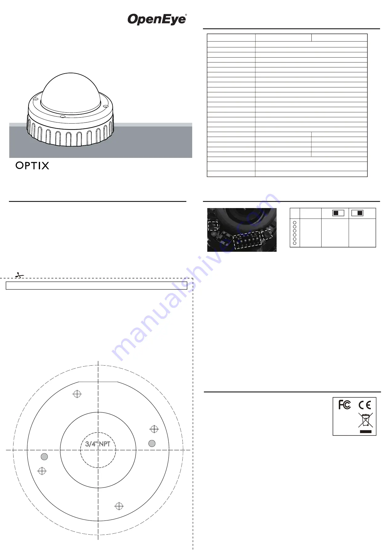 OpenEye CM-305 Installation Download Page 1