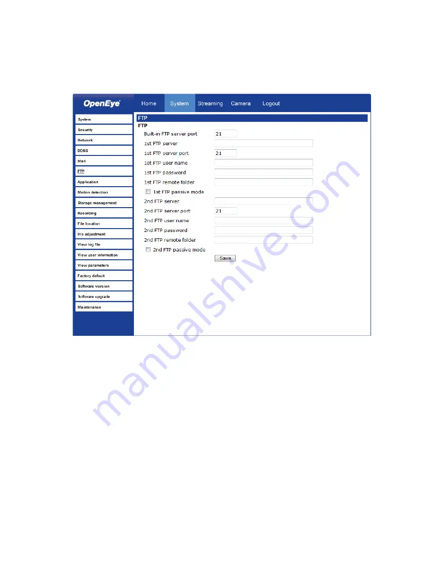 OpenEye CM-716 User Manual Download Page 38