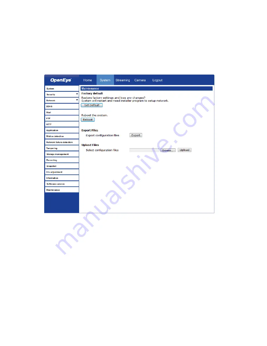 OpenEye CM-716 User Manual Download Page 53