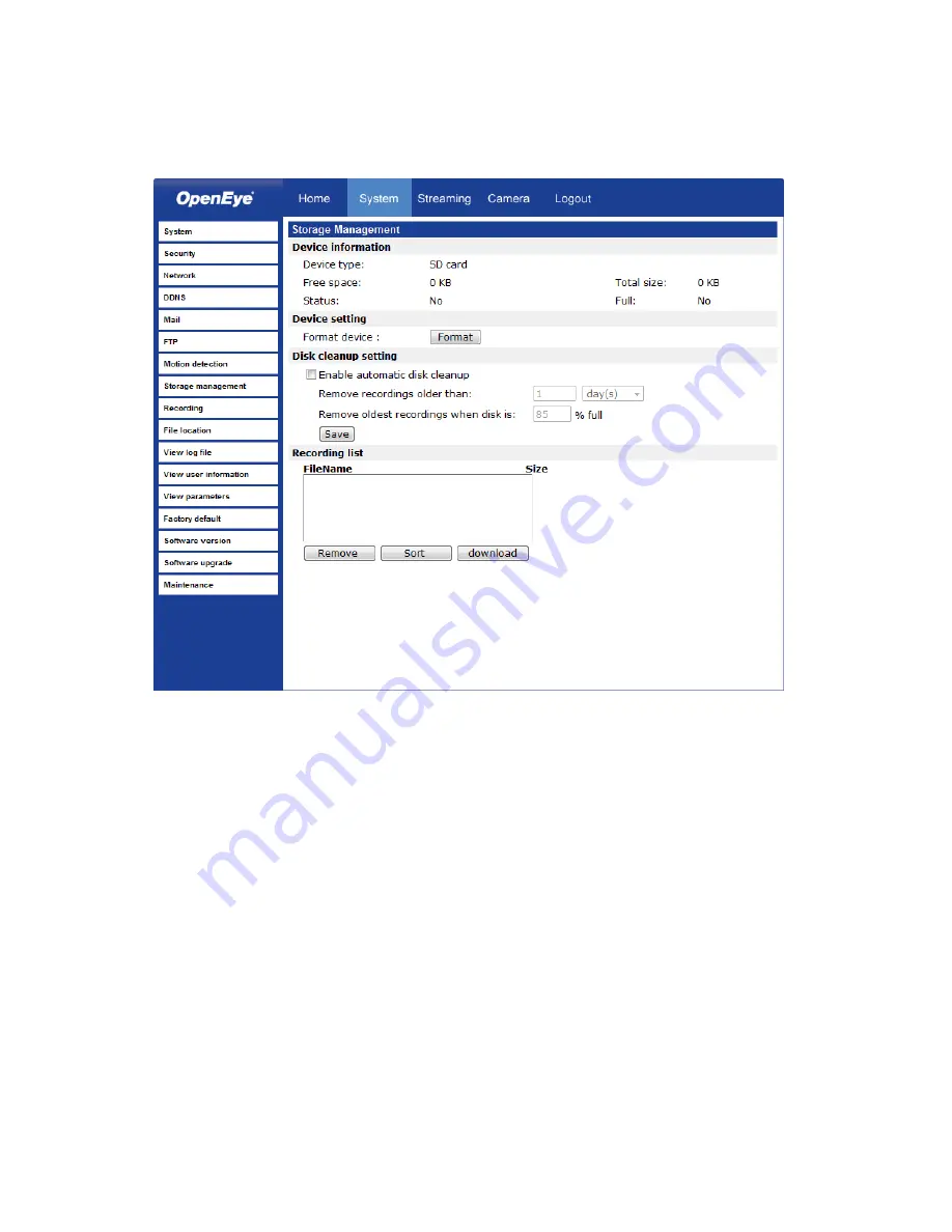 OpenEye CM-730 User Manual Download Page 46