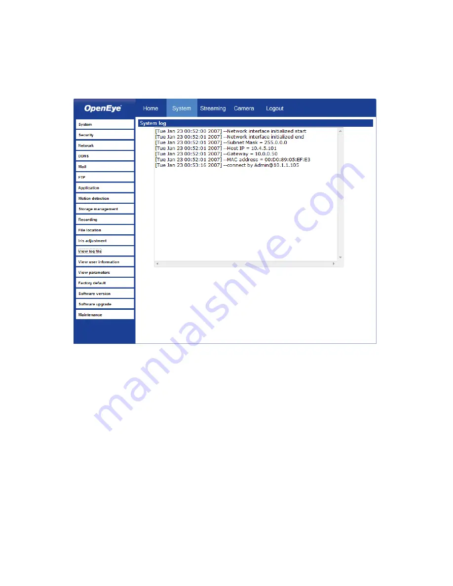 OpenEye CM-730 User Manual Download Page 49