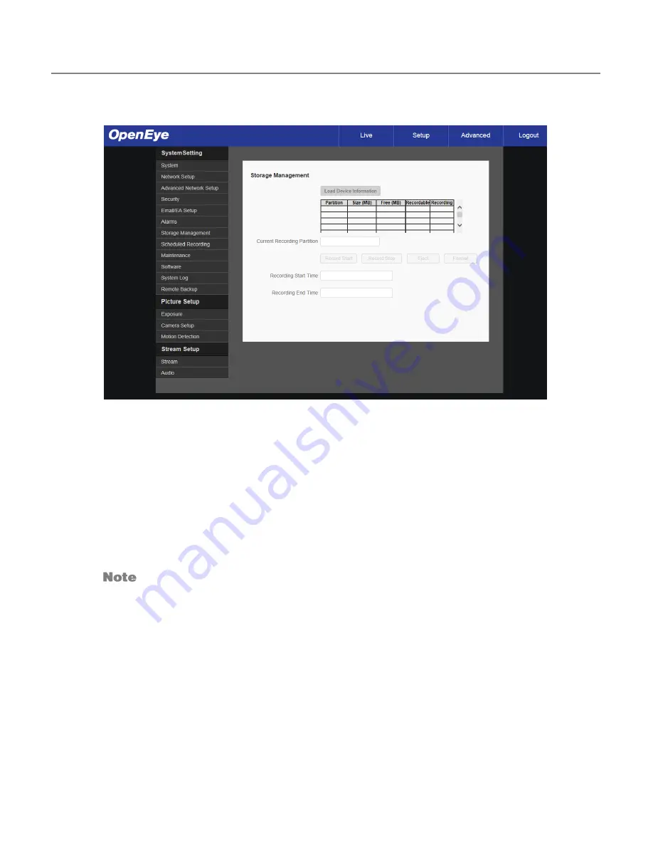 OpenEye OE-C7022-APW User Manual Download Page 31