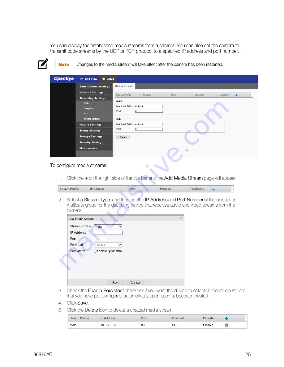 OpenEye OE-C7084-AWR User Manual Download Page 25