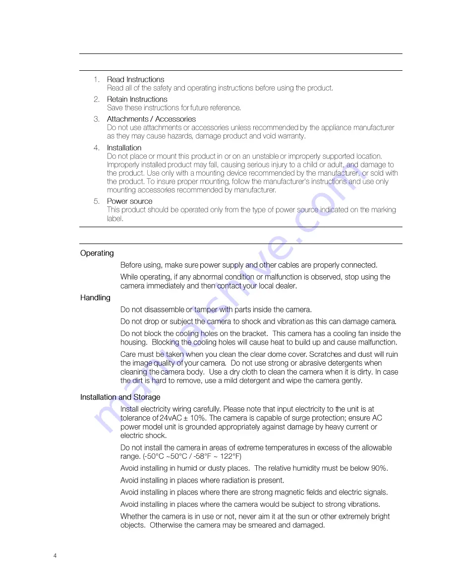 OpenEye OE-C8103 User Manual Download Page 3