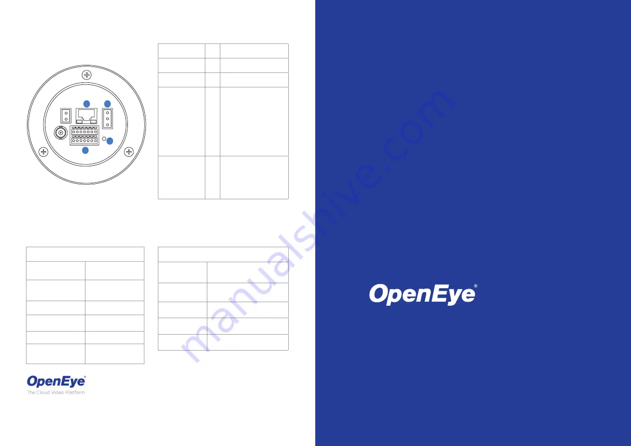 OpenEye OE-C8213 Quick Start Manual Download Page 1