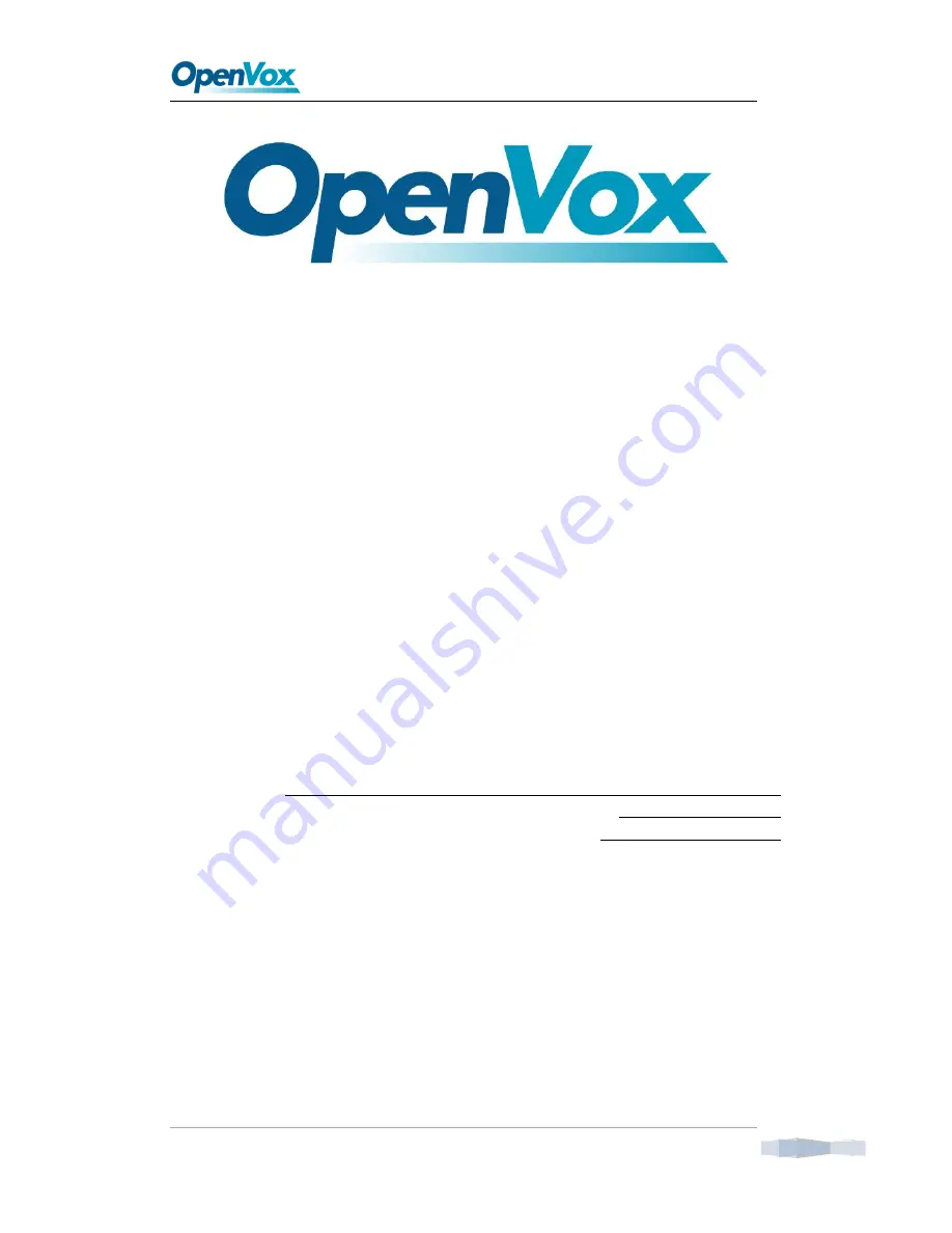 OpenVox D130P User Manual Download Page 2